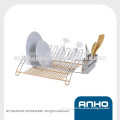 Finely processed and novel design chrome plated iron wire dish rack